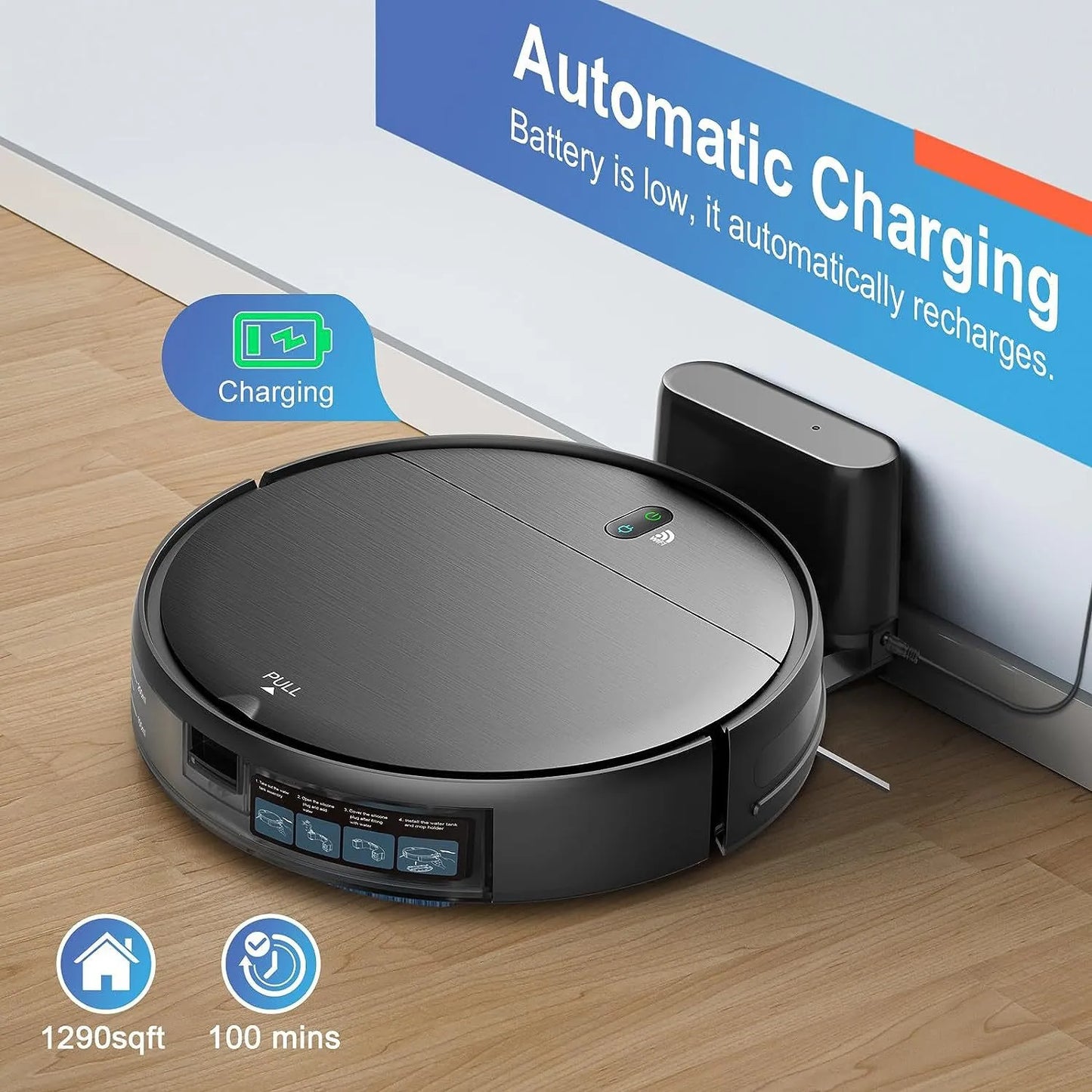 Multi-Function Cleaning Bot: Vacuum, Sweep, Mop